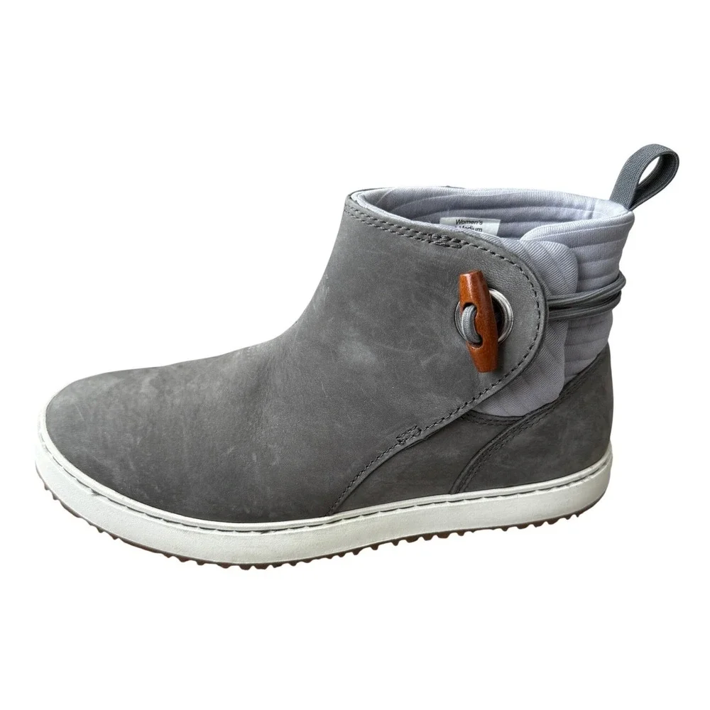 L.L.Bean Leather Ankle Boots Gray Women's‎ Size 6 Medium
